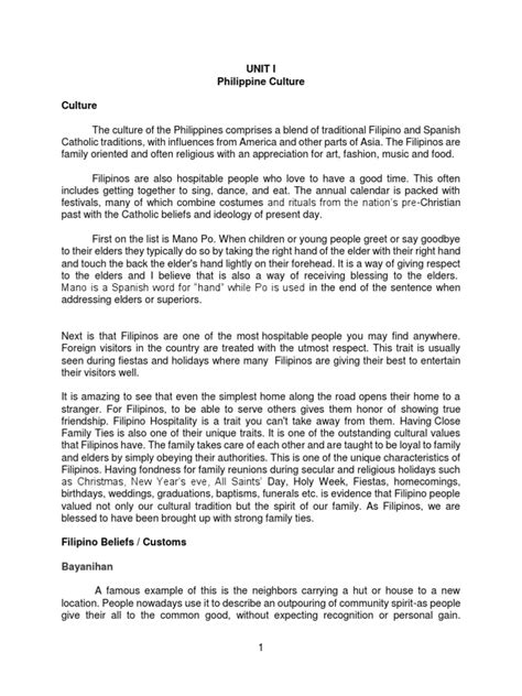 Philippine Culture and Tourism Geography Updated .